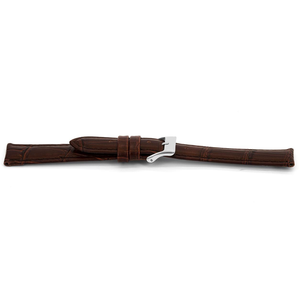 Watch strap Universal C035-XL Leather Brown 12mm