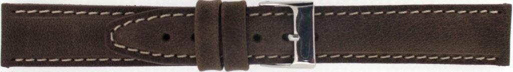 Watch strap Universal 840R.02.24 Leather Brown 24mm