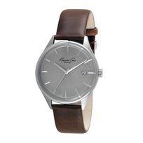 Watch strap Kenneth Cole 10029305 Leather Brown