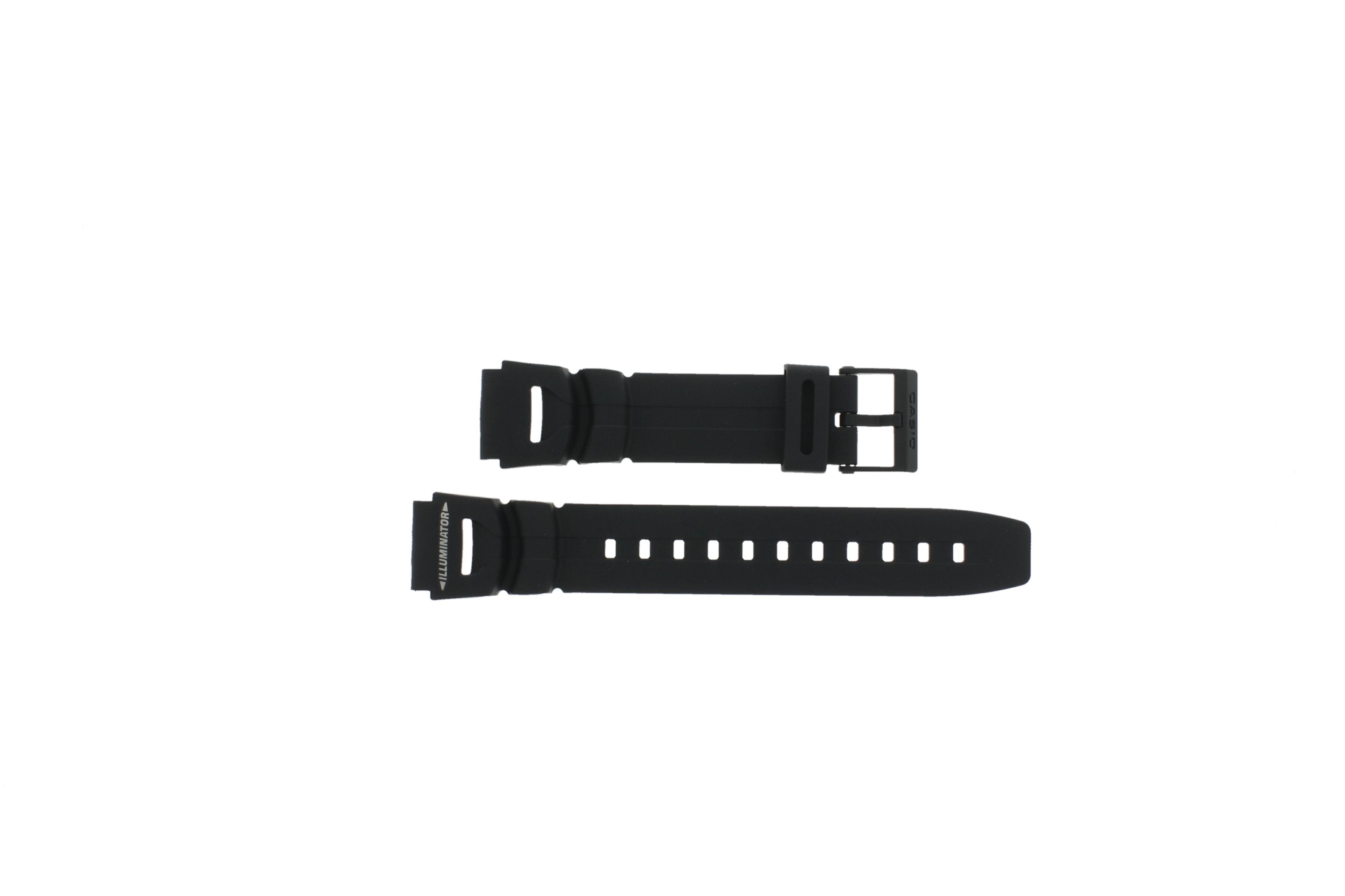 Watch strap Casio WS-300 Rubber Black 18mm