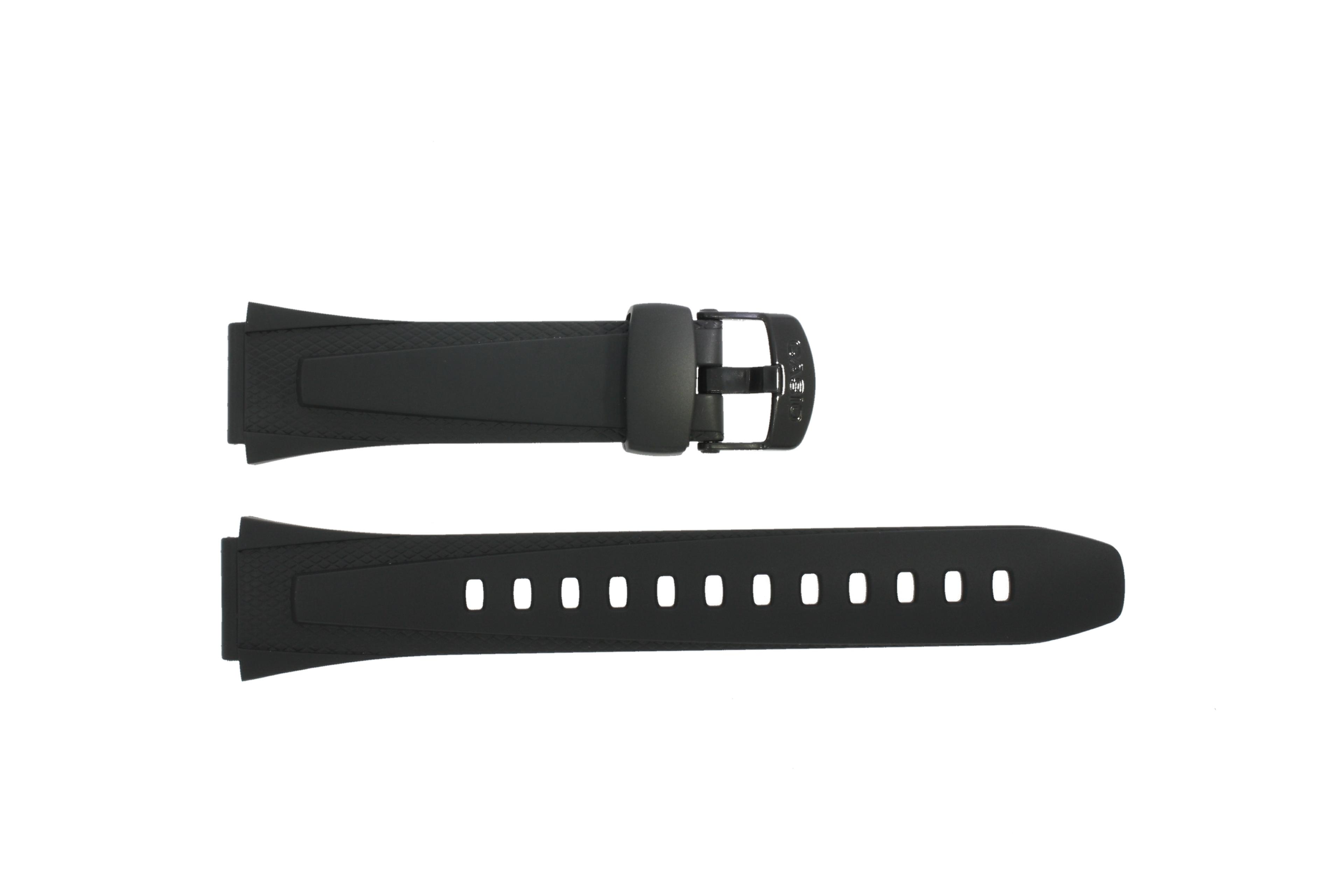 Watch strap Casio W-752 / W-753 / 10179406 Plastic Black 18mm