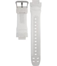 Watch strap Casio 10220277 Rubber White 19mm