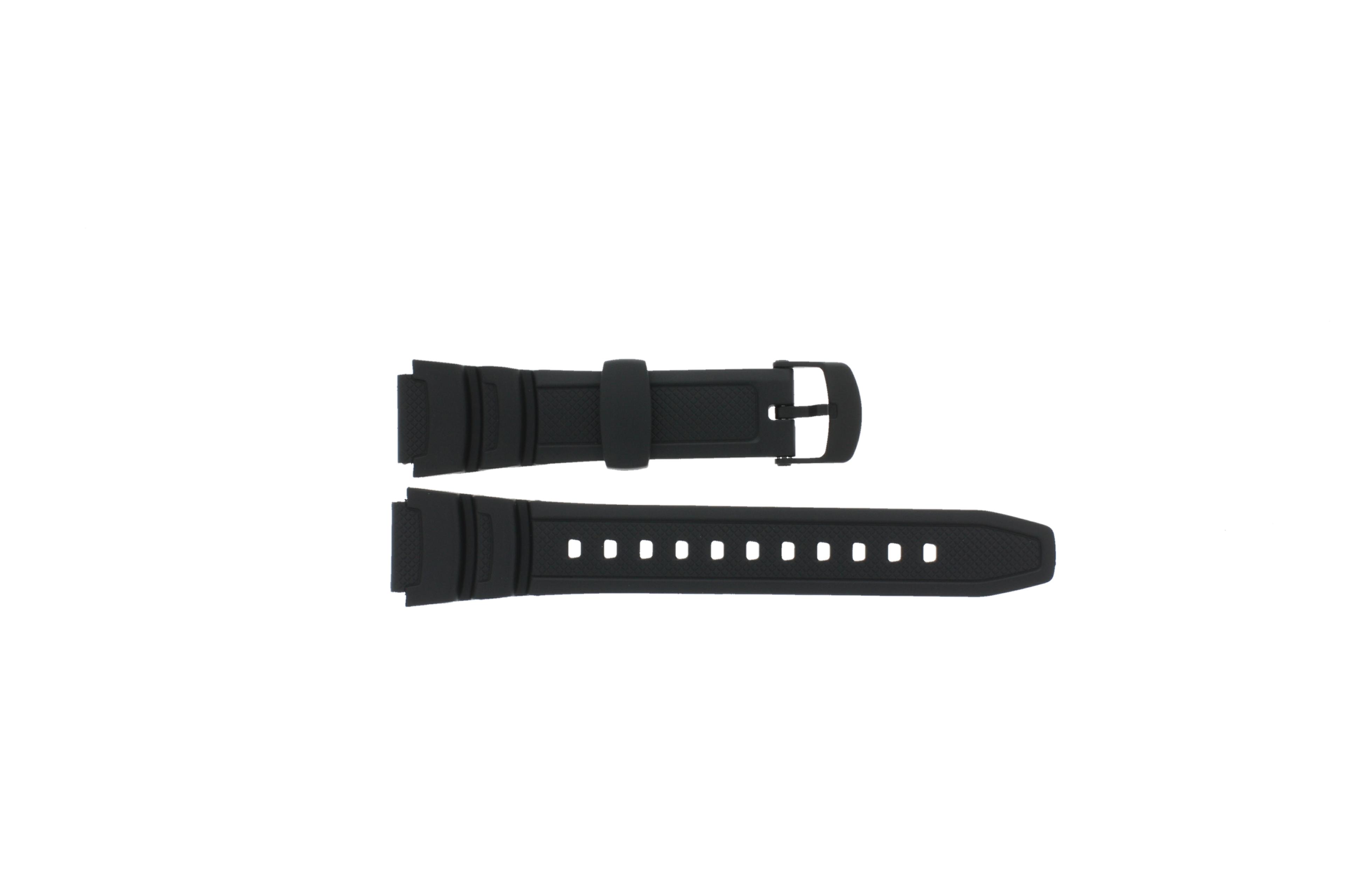 Watch strap Casio W-S200H / W-S210H Plastic Black 18mm