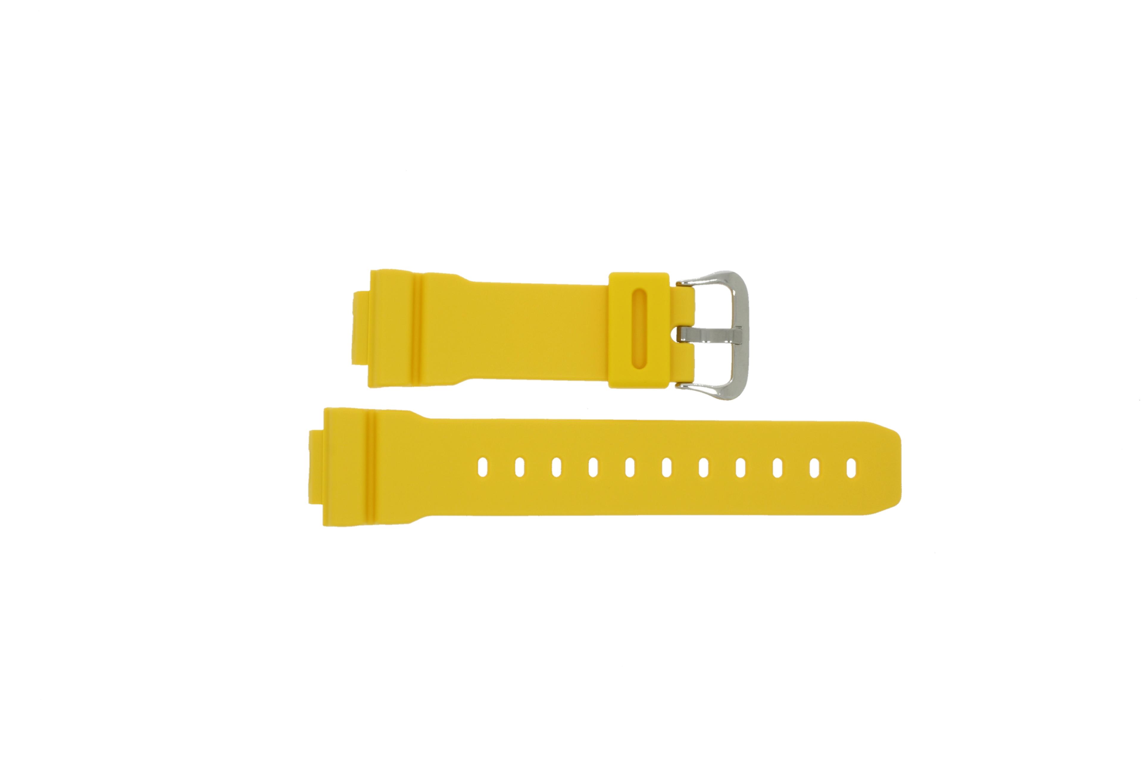 Watch strap Casio G-5600A-9 / G-6900A-9 / GW-6900A-9 / GW-M5600A-9 Plastic Yellow 16mm