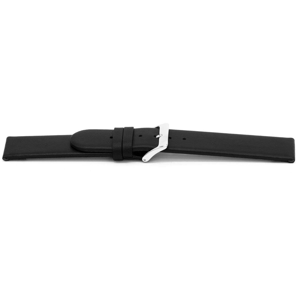 Watch strap Universal F116 Leather Black 18mm