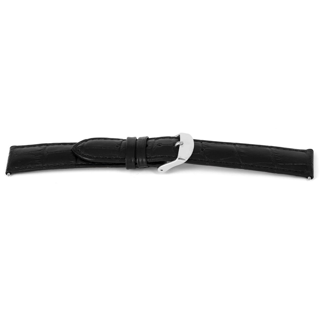 Watch strap Universal F140 Leather Black 18mm