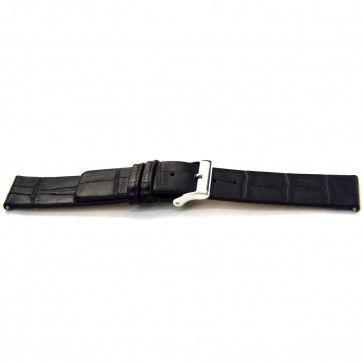 Watch strap Universal I145 Leather Black 24mm