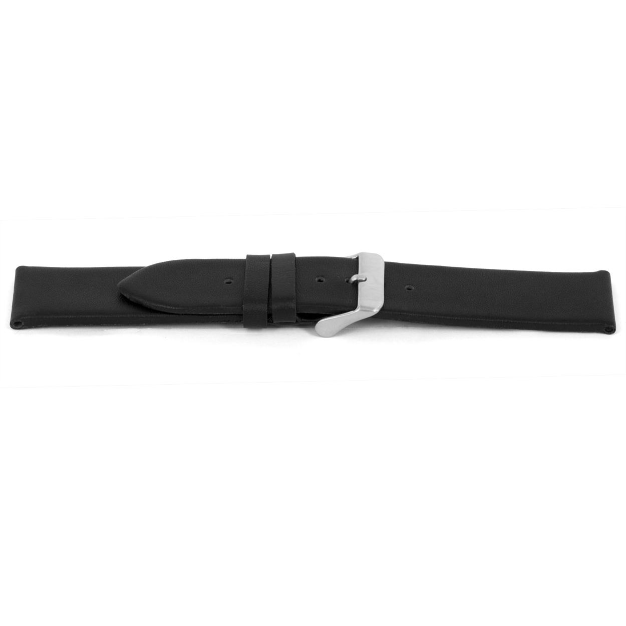 Watch strap Universal I147 Leather Black 24mm