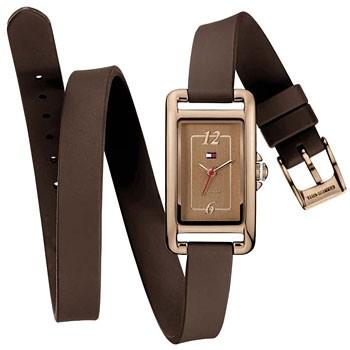 Watch strap Tommy Hilfiger 1781223 / TH679301462 / 1462 / TH-187-3-34-1284 Leather Brown 10mm