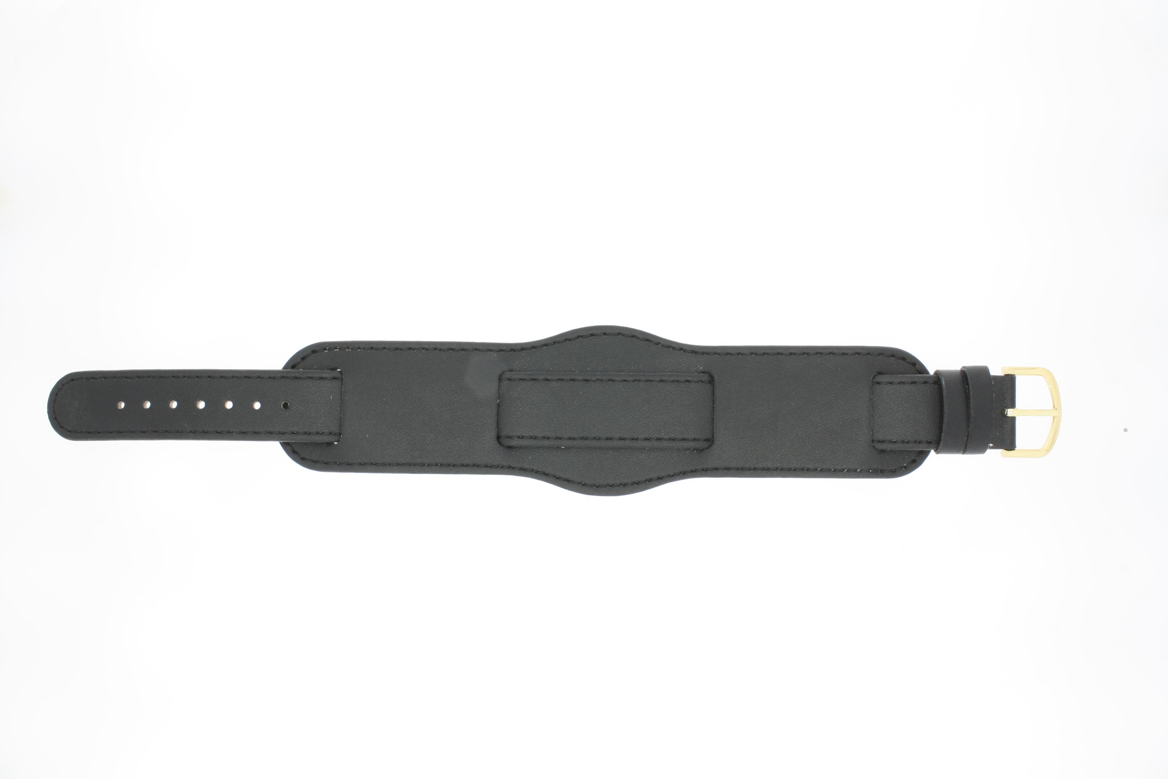 Watch strap Universal 273R.01 Leather Black 18mm