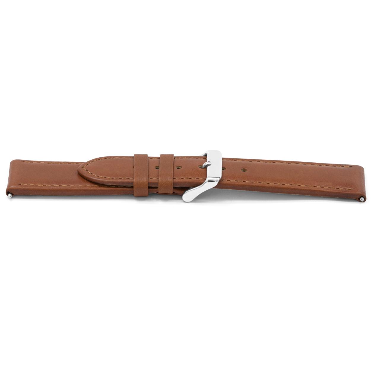 Watch strap Universal H330 Leather Cognac 22mm