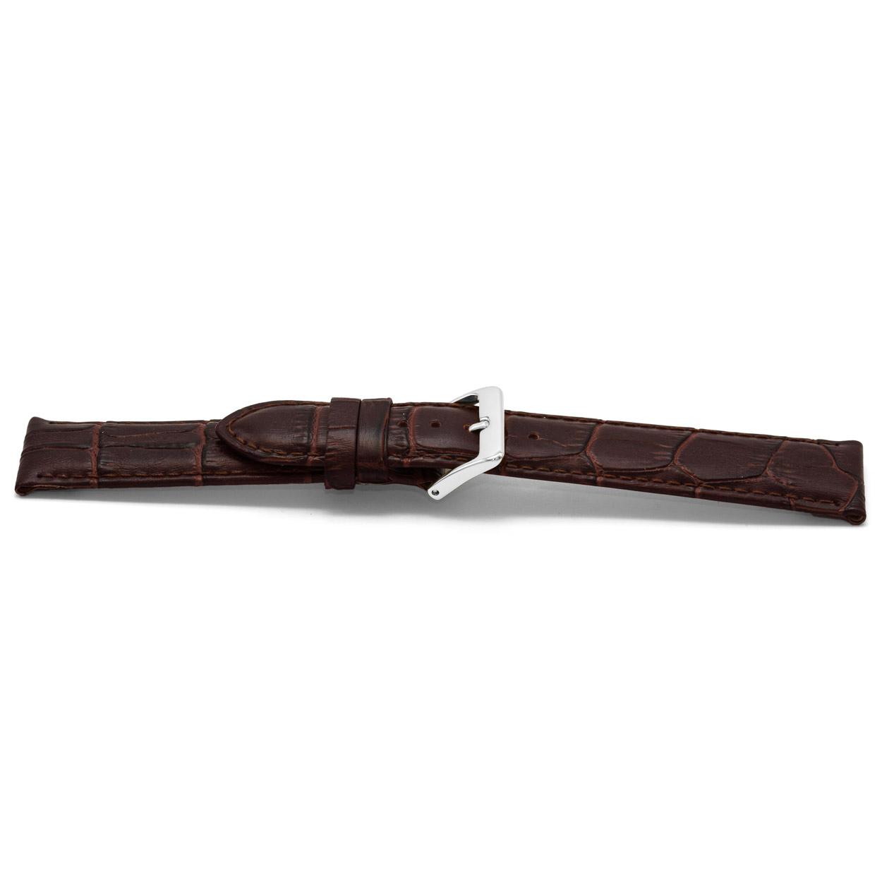 Watch strap Universal D348 Leather Brown 14mm