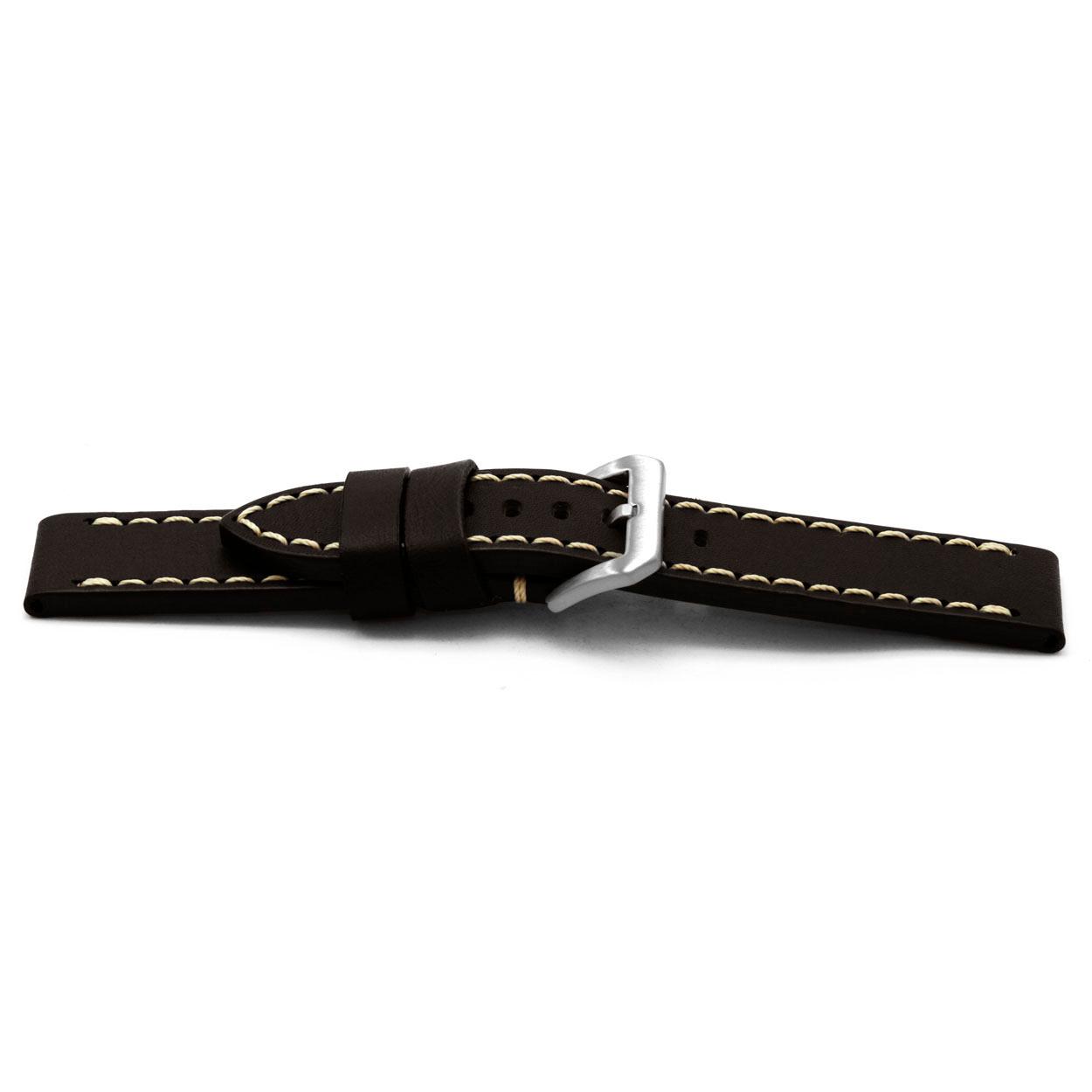 Watch strap Universal H353 Leather Brown 22mm