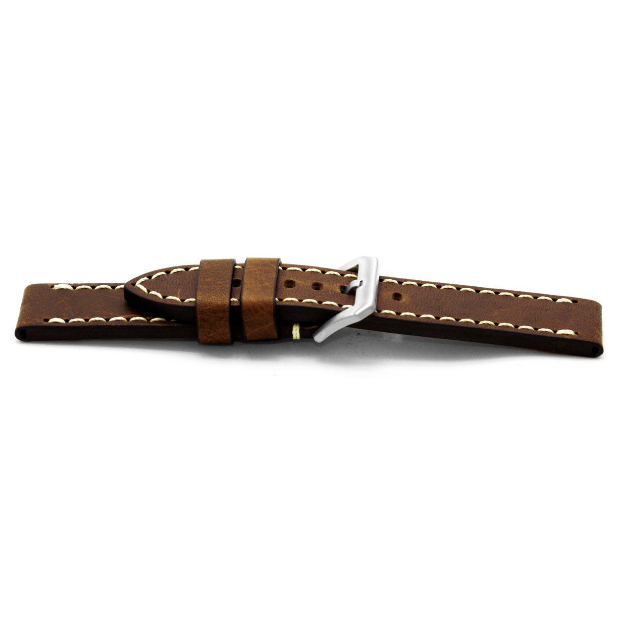 Watch strap Universal I354 Leather Brown 24mm