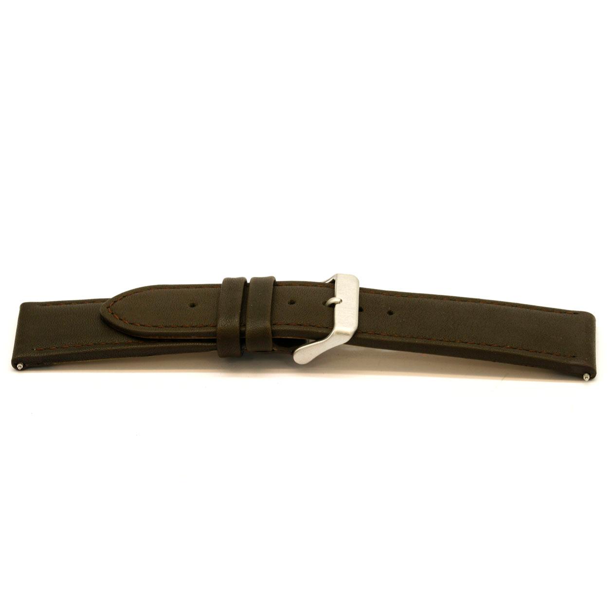 Watch strap Universal I380 Leather Brown 24mm