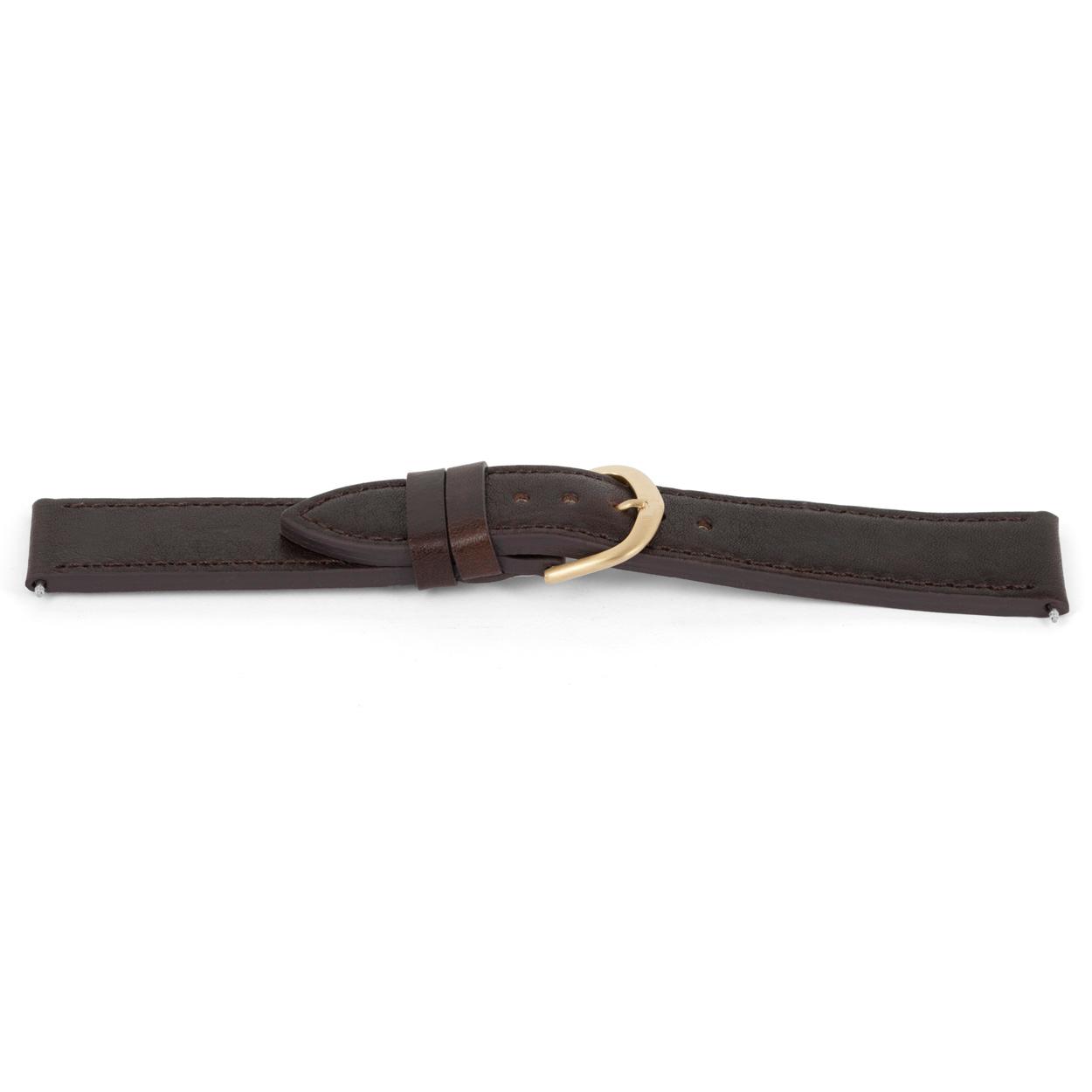 Watch strap Universal H406 Leather Brown 22mm