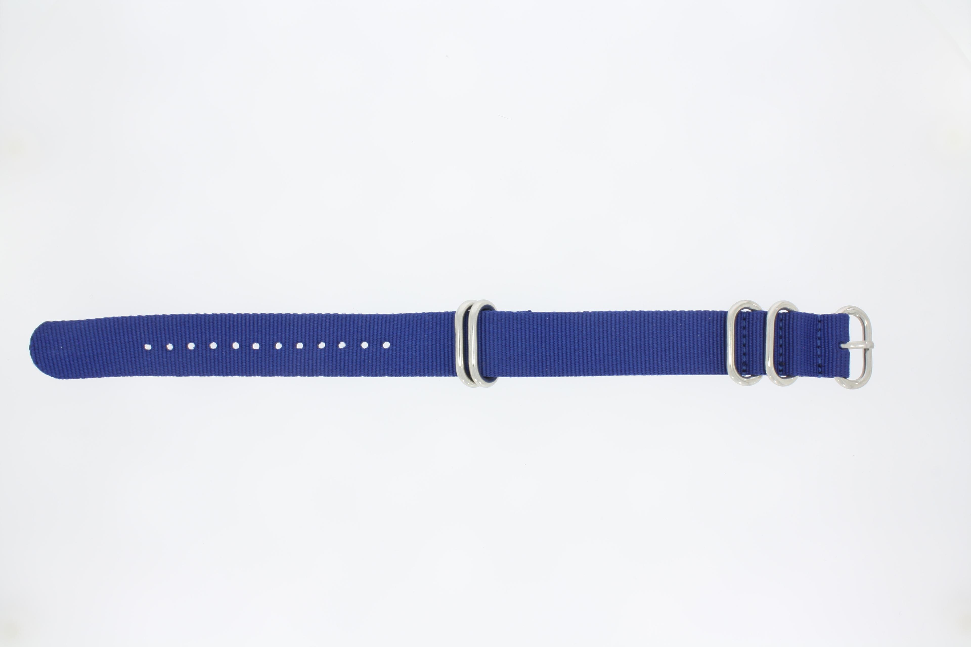 Watch strap Universal 409.05.22 Textiles Blue 22mm