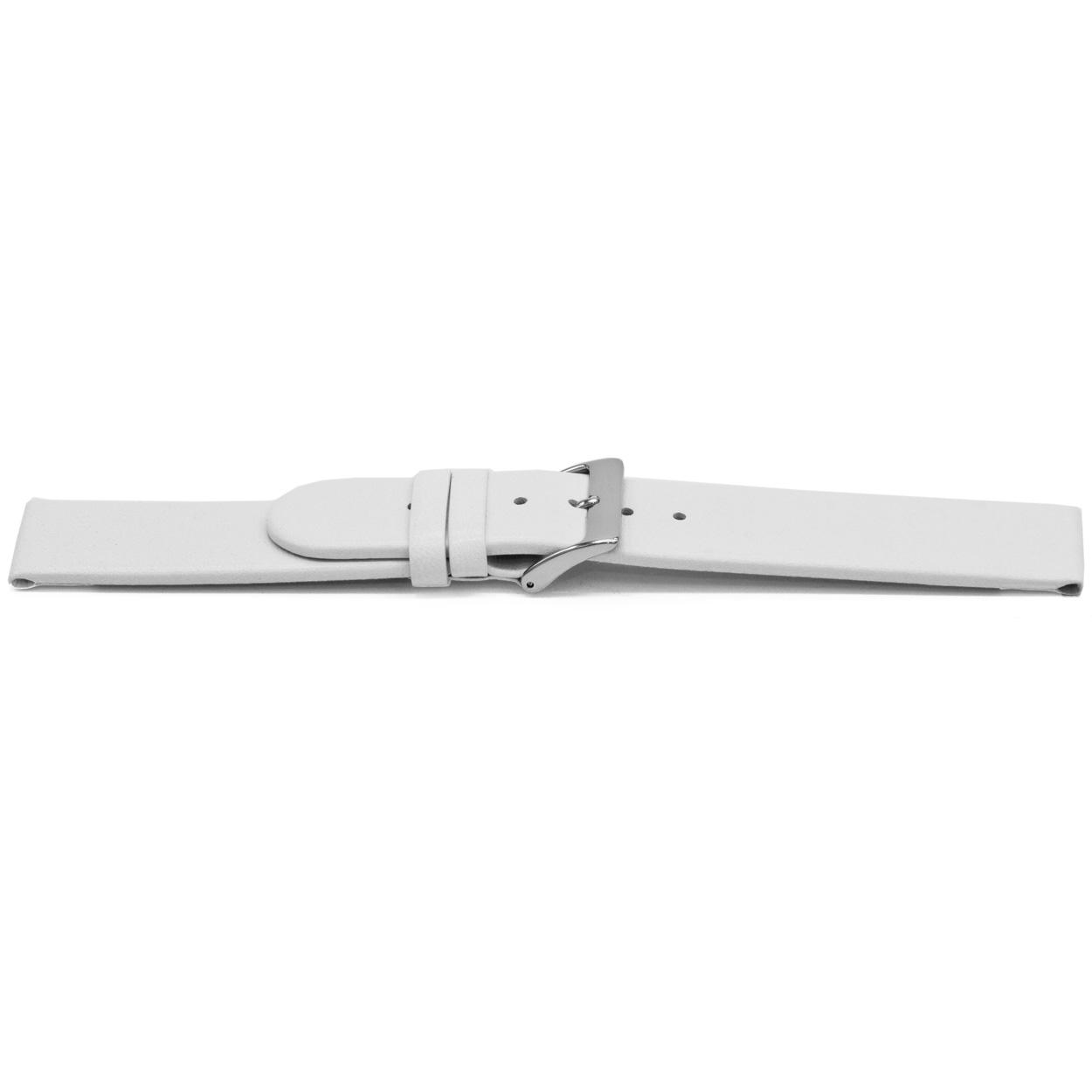 Watch strap Universal H506 Leather White 22mm