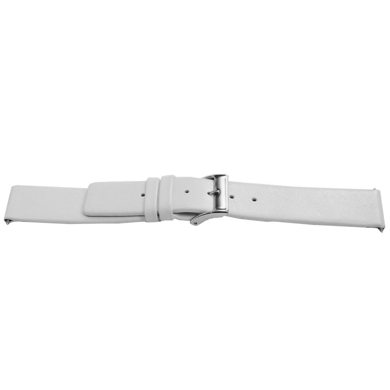 Watch strap Universal F510 Leather White 18mm