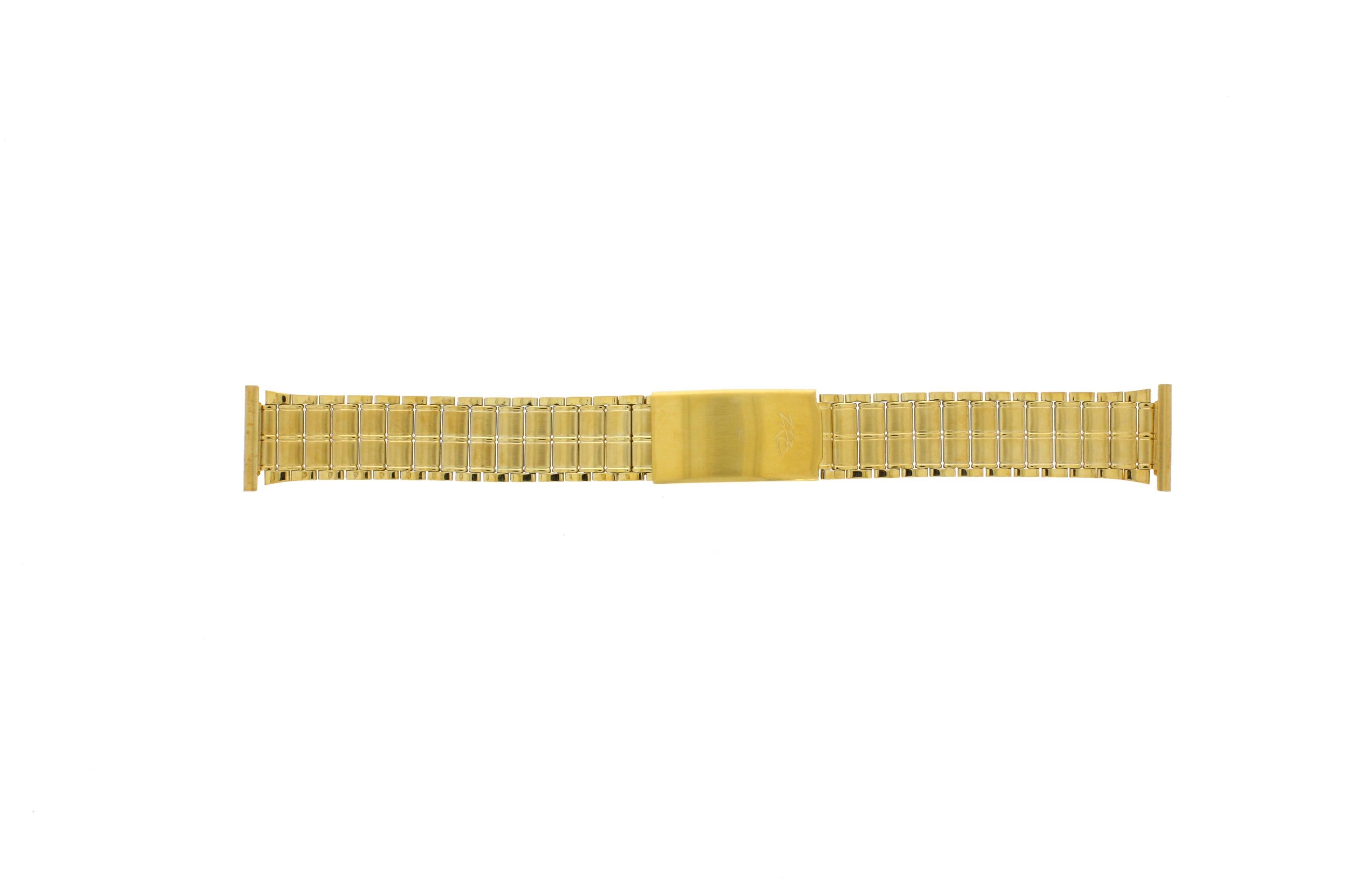 Watch strap Universal 551528 Steel Gold Toned 20mm