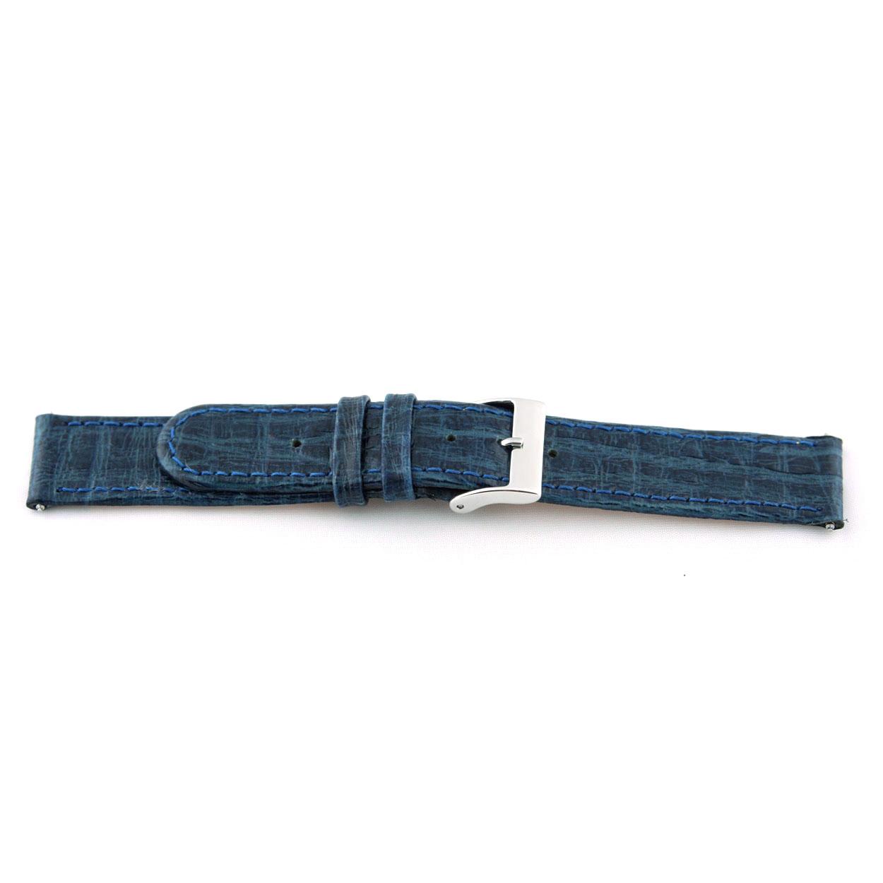 Watch strap Universal G600 Leather Blue 20mm