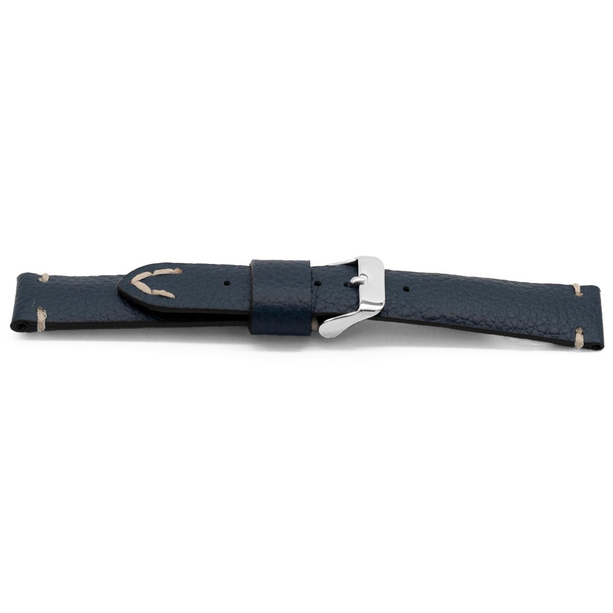 Watch strap Universal G612 Leather Blue 20mm