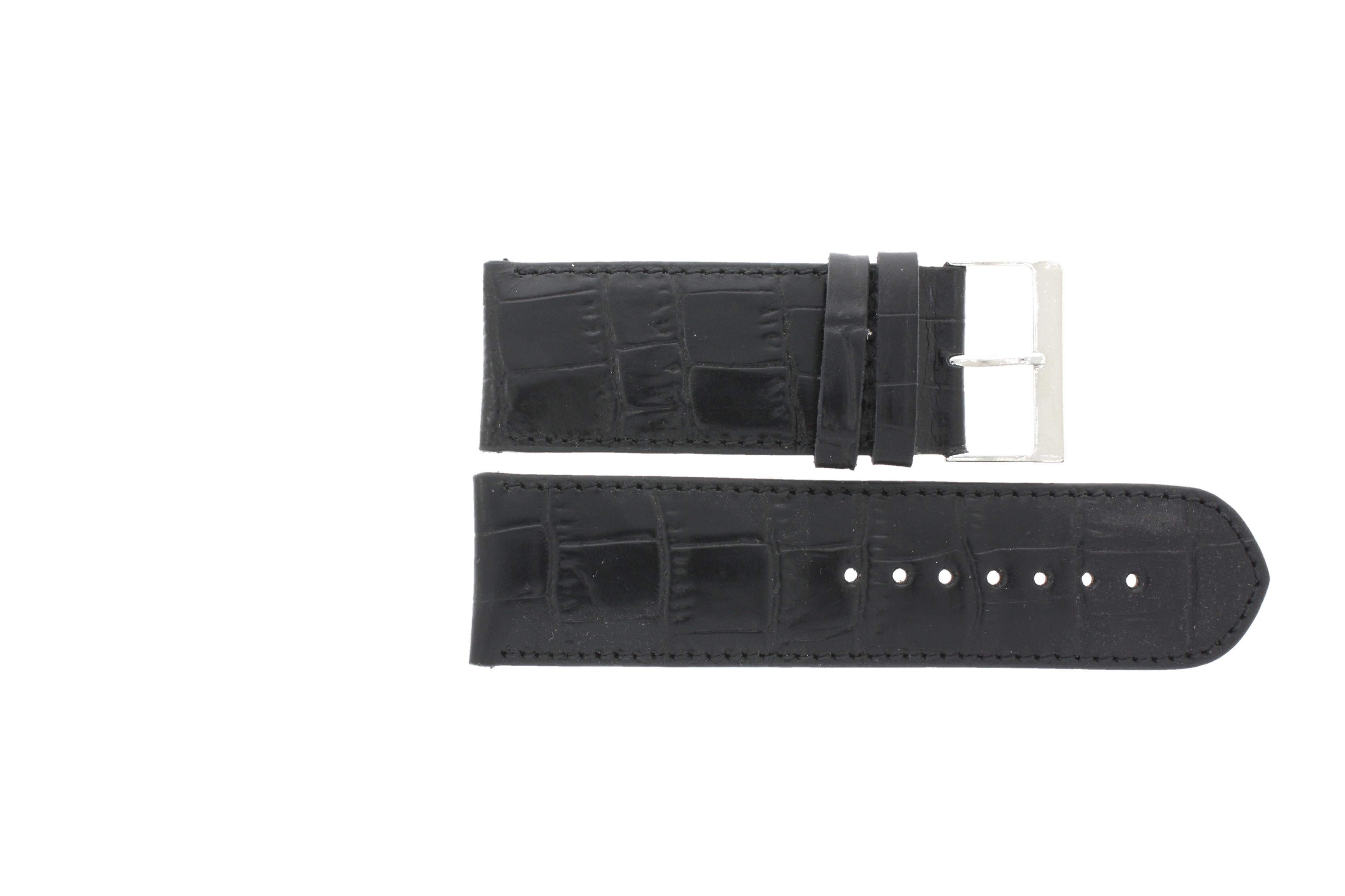 Watch strap Universal 61248B.10.28 Leather Black 28mm