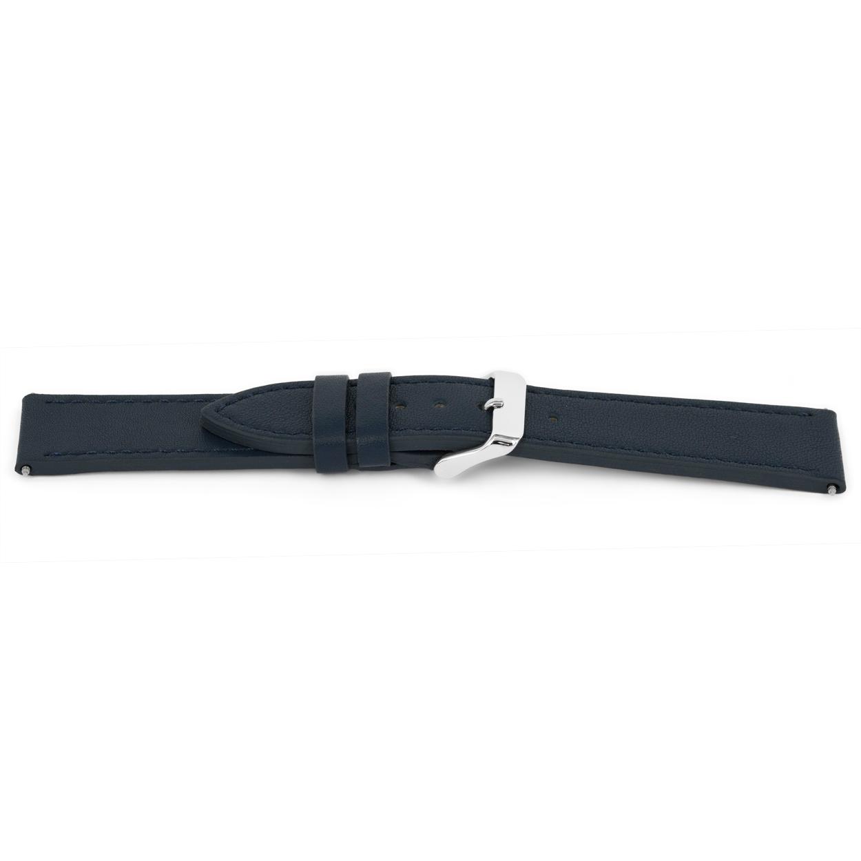 Watch strap Universal G622 Leather Blue 20mm