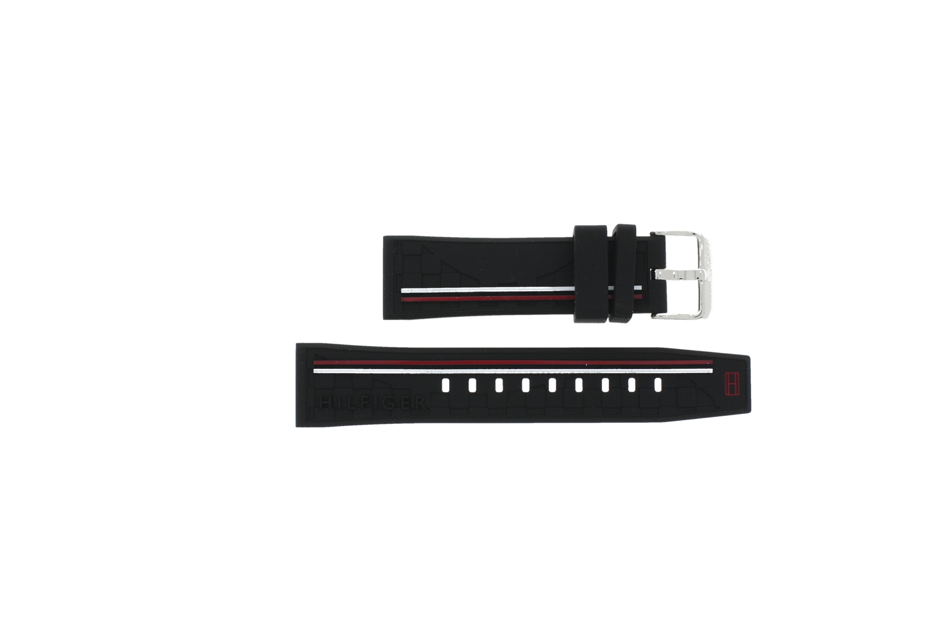 Watch strap Tommy Hilfiger TH-320-1-14-2380 / TH1791473 / TH679302202 Rubber Black 22mm