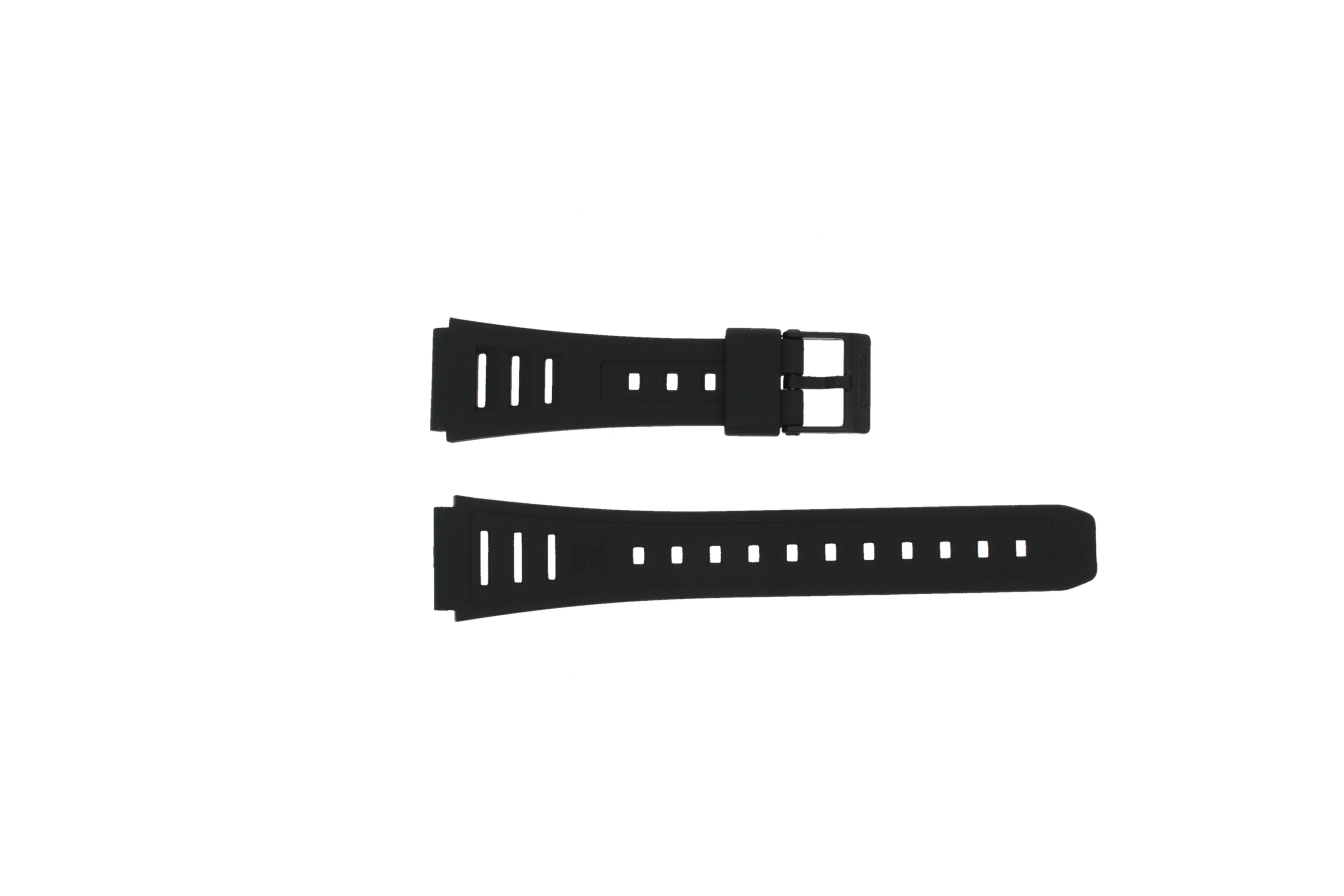 Watch strap Casio W-86-1V / W-86 / 71603087 Plastic Black 19mm