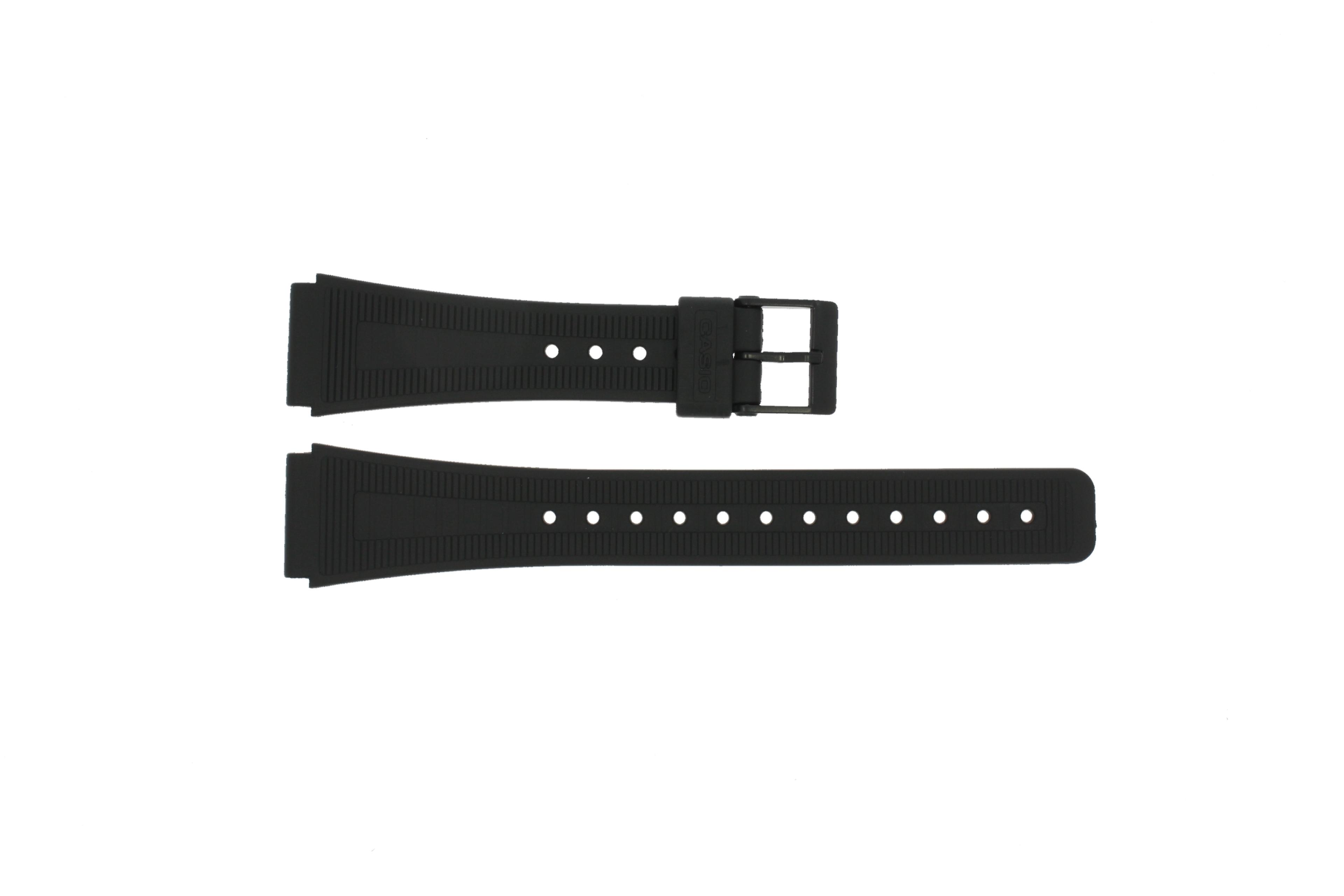 Watch strap Casio AQ-16W-8AMQ / AQ-16W / AQ-48-1EMQ Plastic Black 18mm