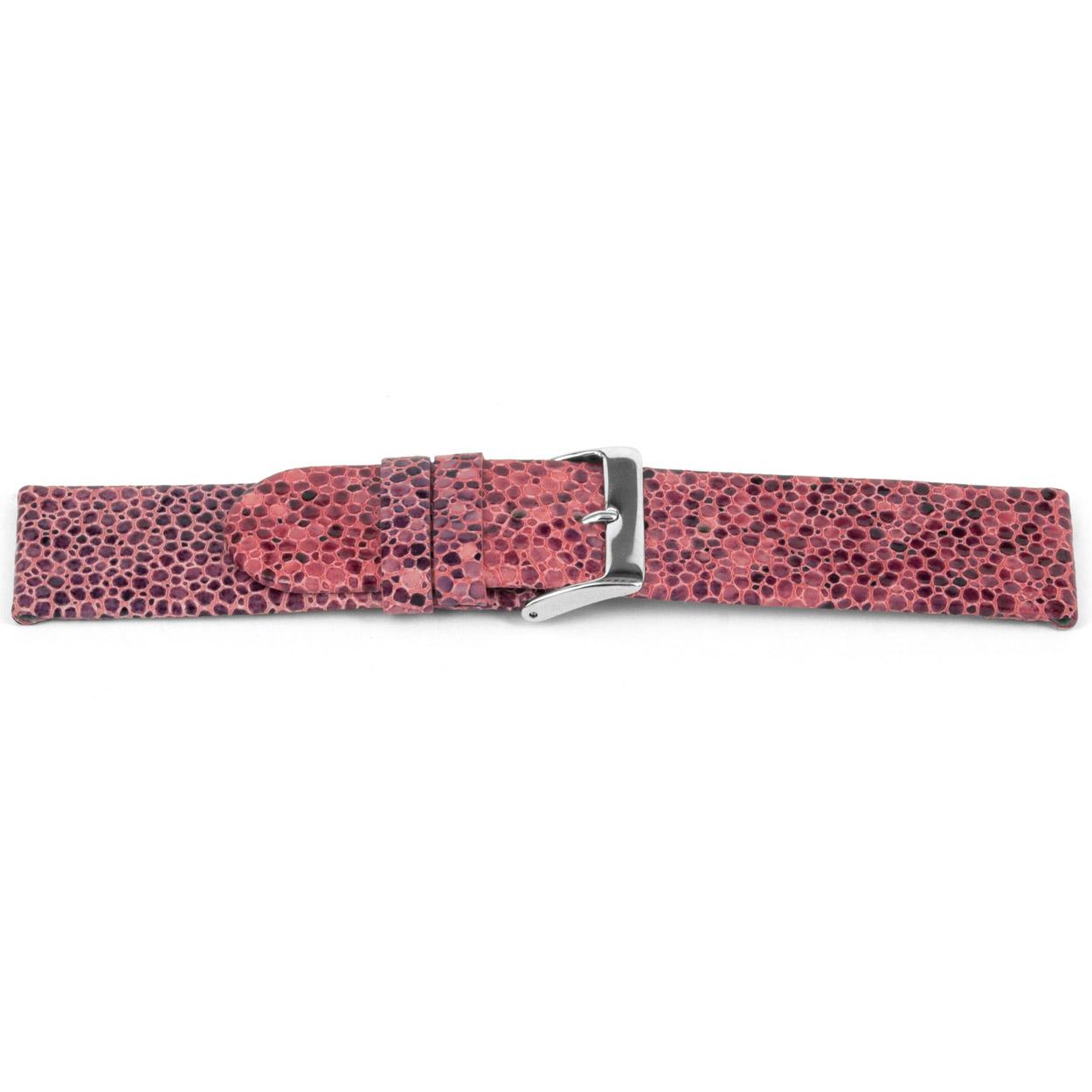 Watch strap Universal E736 Leather Pink 16mm