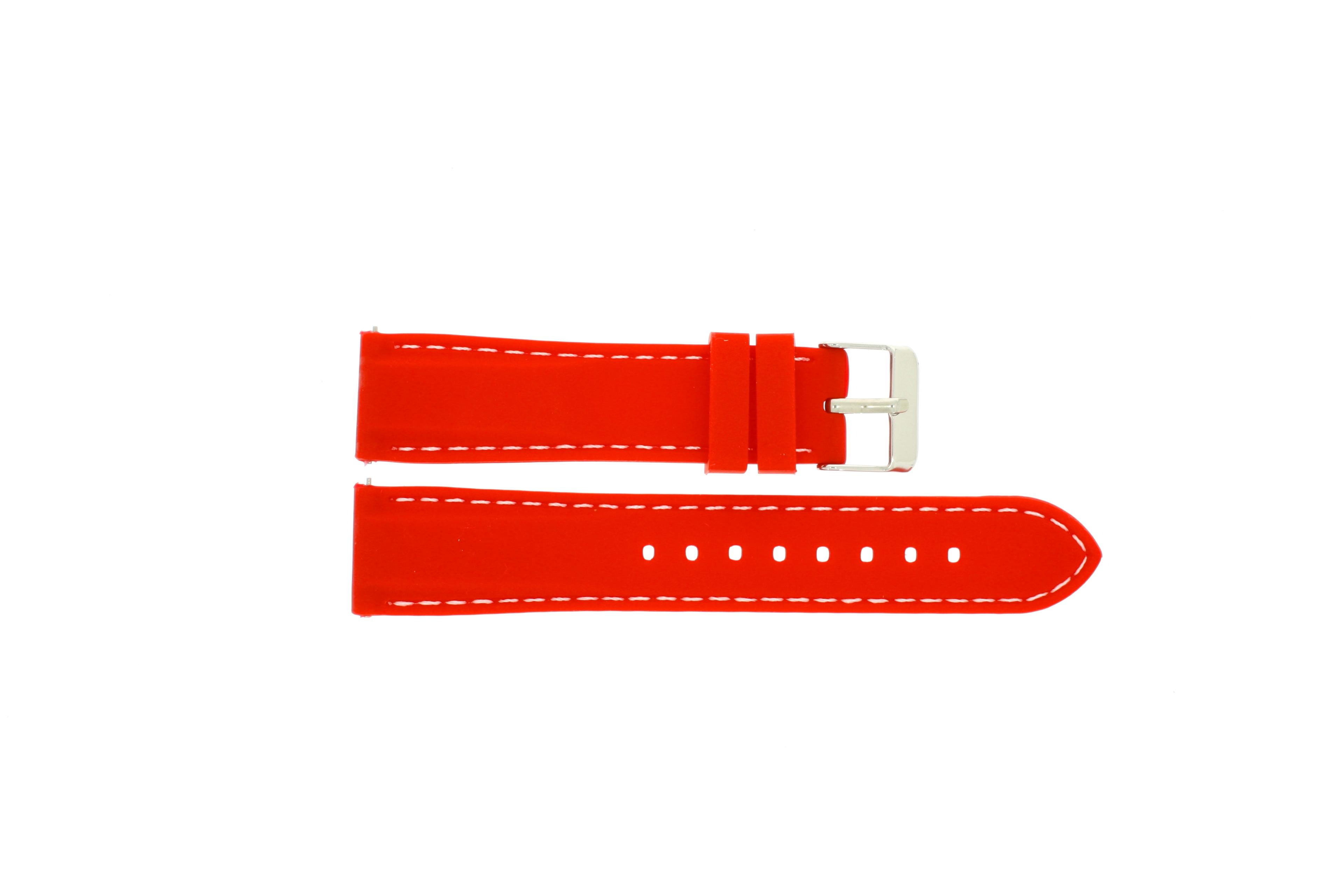 Watch strap Universal 7800.45 Rubber Red 20mm