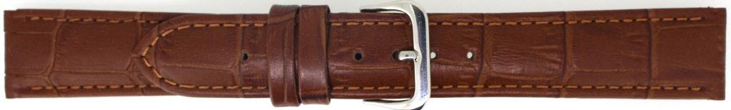 Watch strap Universal 805R.03.22 Leather Cognac 22mm