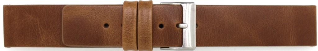 Watch strap Universal 827.03.24 Leather Light brown 24mm