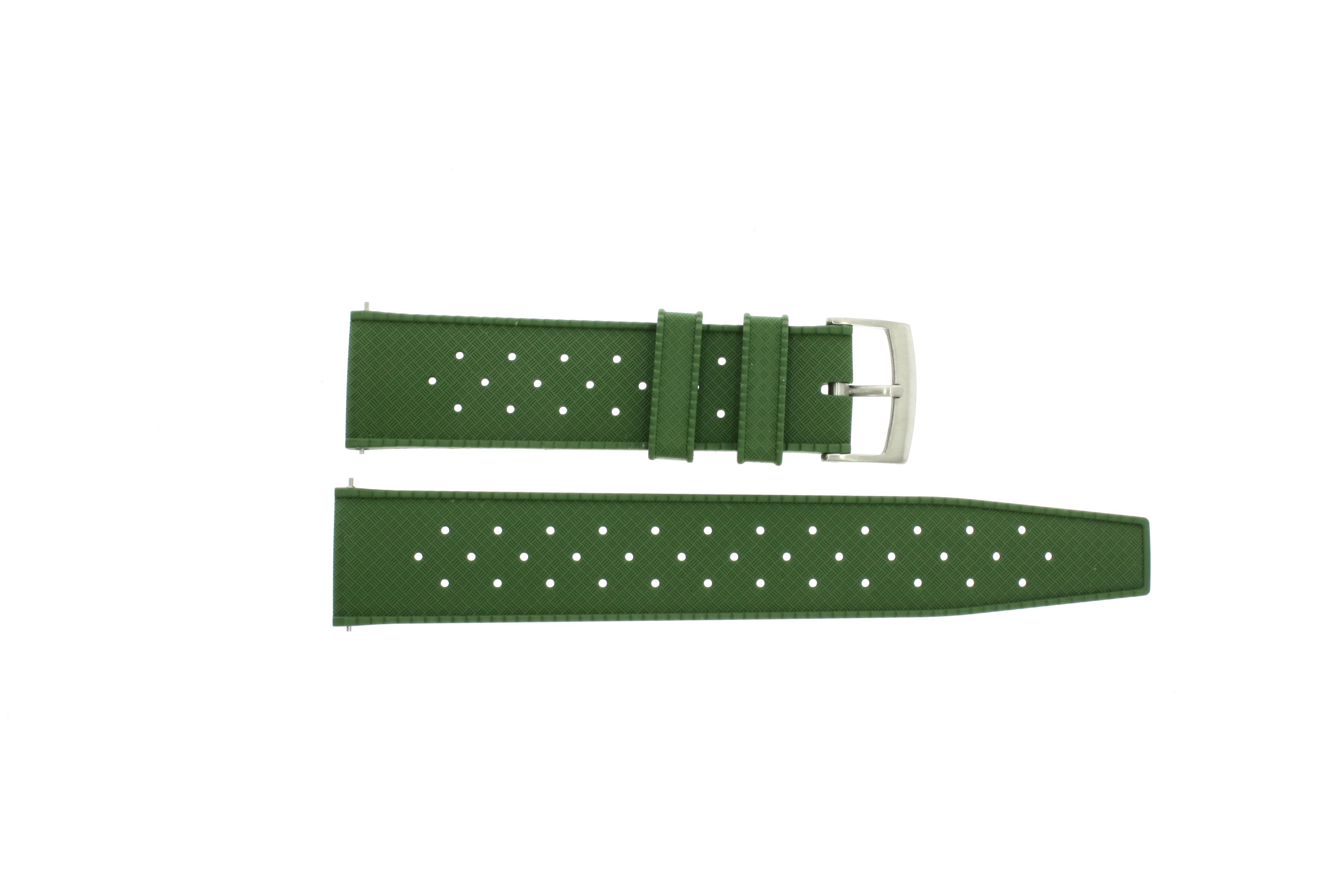 Watch strap Universal 840.45 Rubber Green 22mm