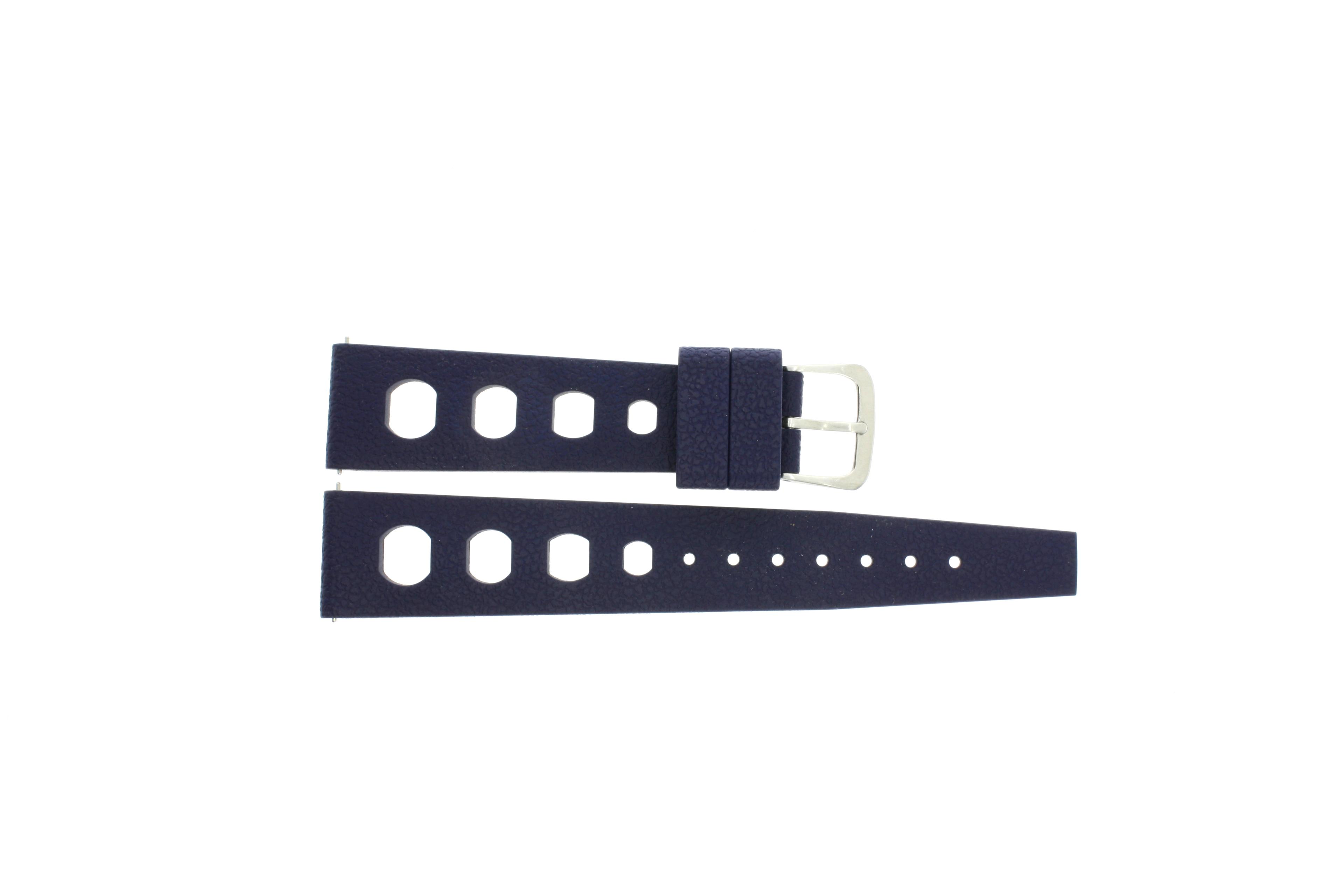 Watch strap Universal 841.06 Rubber Blue 20mm