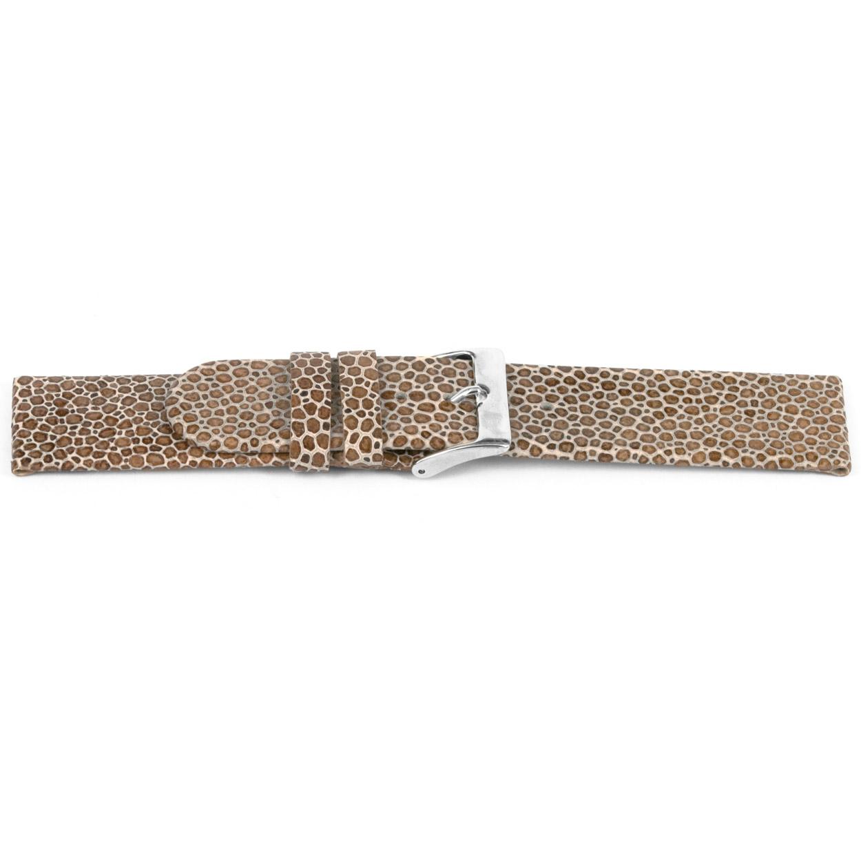 Watch strap Universal G856 Leather Beige 20mm