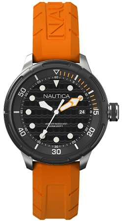 Watch strap Nautica A16598G Rubber Orange 22mm