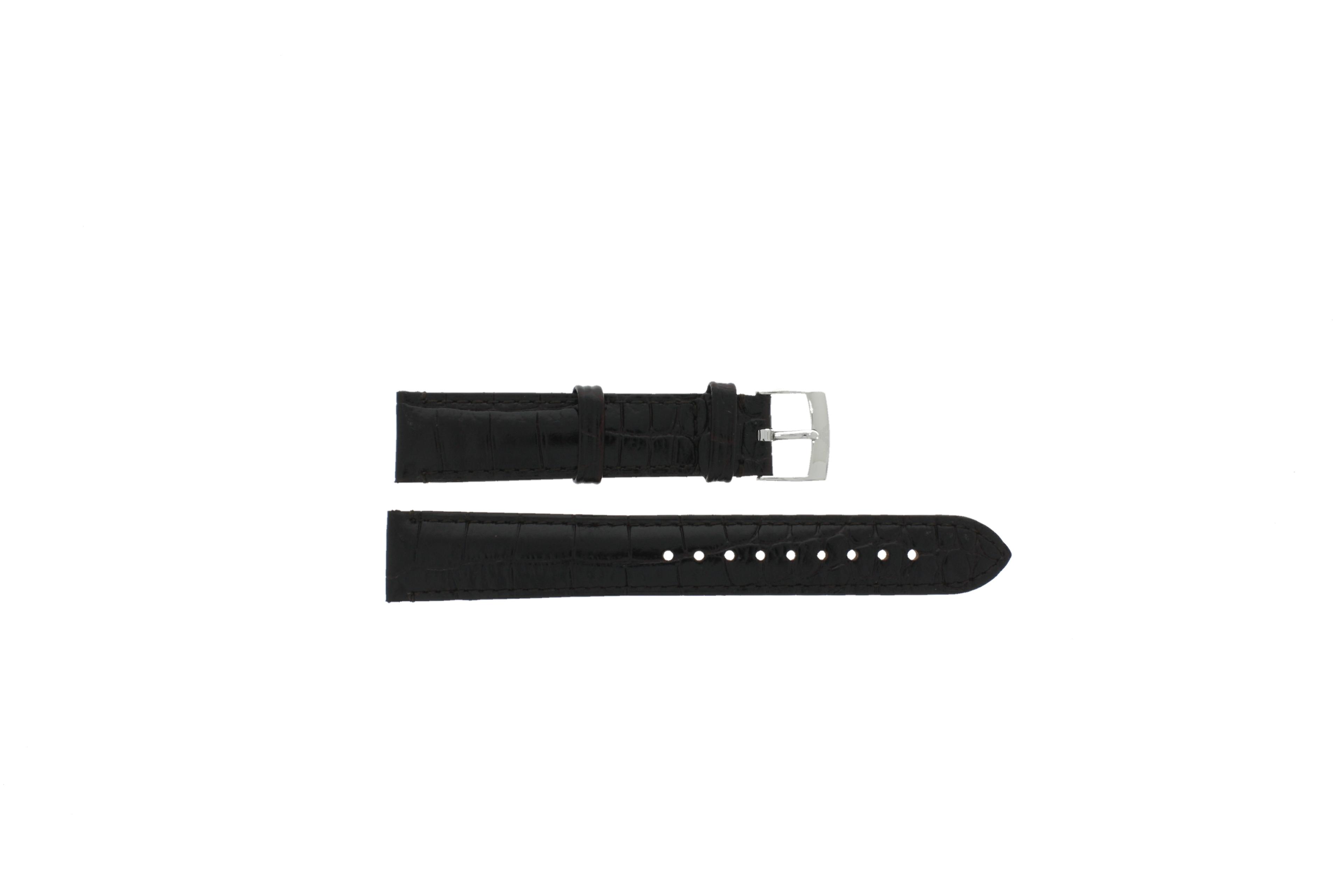 Watch strap Armani AR0404 Leather Brown 18mm