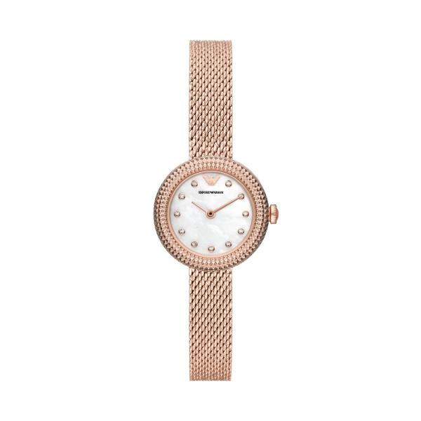 Watch strap Armani AR11416 Milanese Rosé 10mm