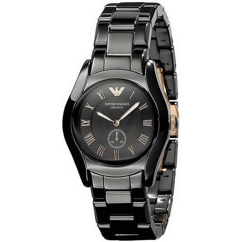 Watch strap Armani AR1412 Ceramics Black