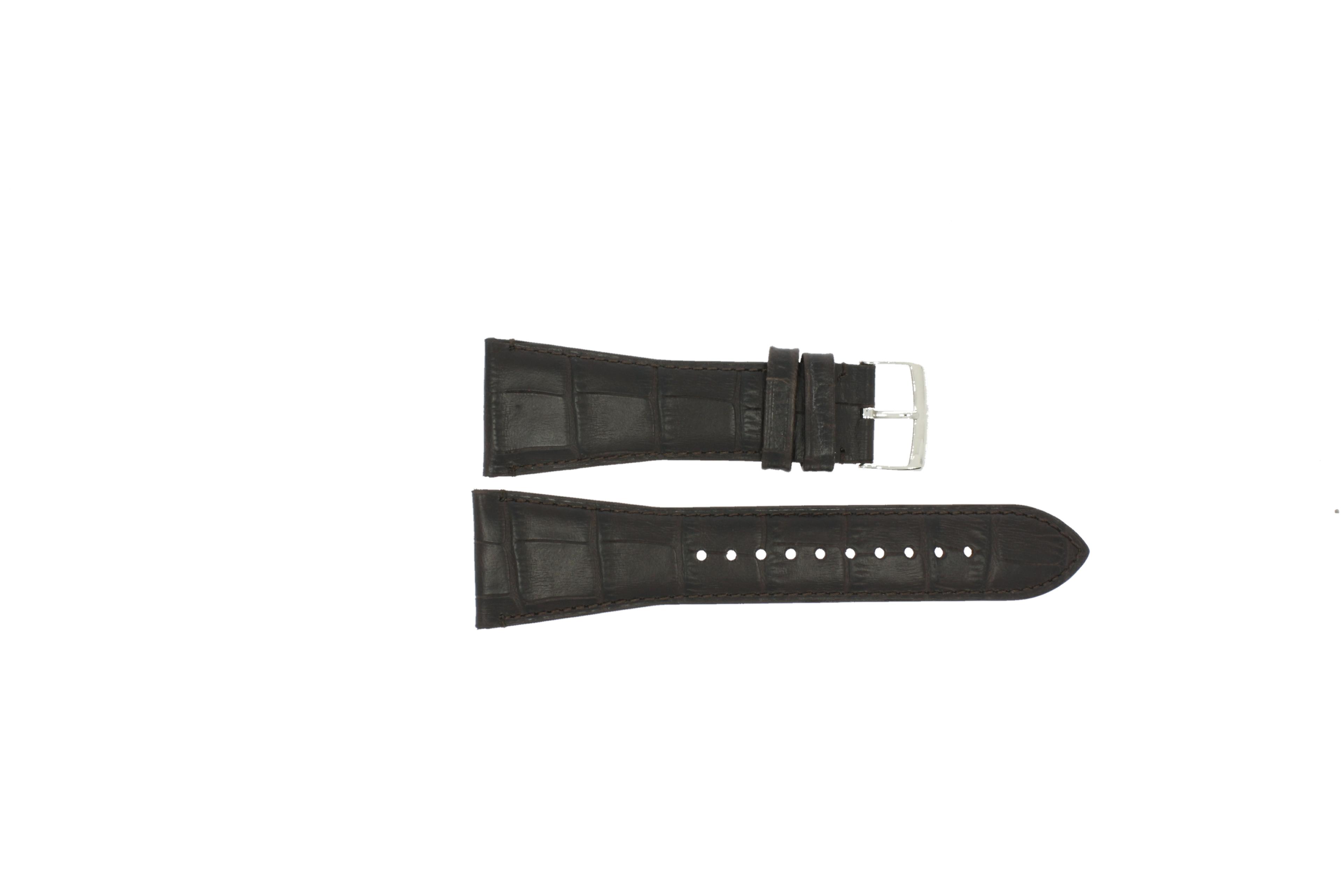 Watch strap Armani AR1641 Leather Brown 28mm