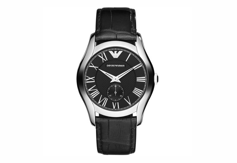 Watch strap Armani AR1708 Leather Black 20mm