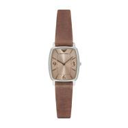 Watch strap Armani AR2497 Leather Brown 14mm