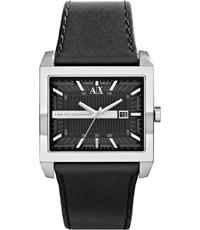 Watch strap Armani Exchange AX2203 Leather Black 32mm