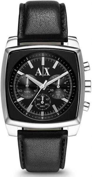 Watch strap Armani Exchange AX2250 Leather Black 24mm