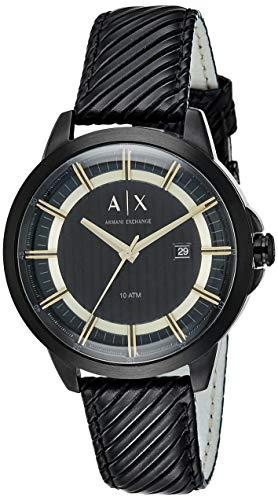 Watch strap Armani Exchange AX2266 Leather Black 20mm