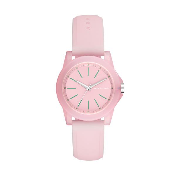 Watch strap Armani Exchange AX4361 Silicone Pink 20mm