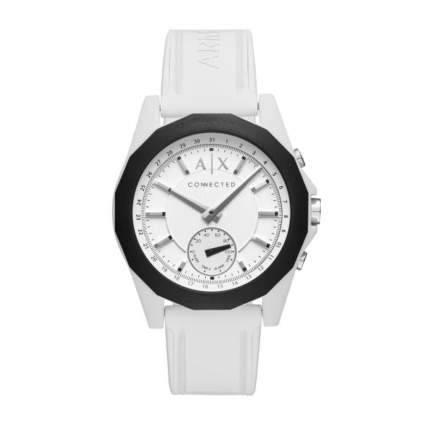 Watch strap Armani Exchange AXT1000 Silicone White 22mm